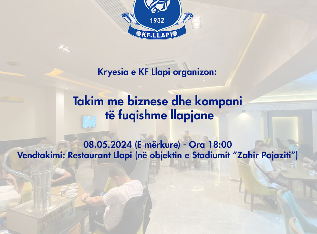 Njoftim për takimin me bizneset dhe kompanitë…