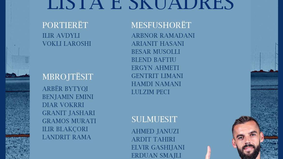 23 futbollistë të ftuar për ndeshjen ndaj Ferizajt (Java 6)